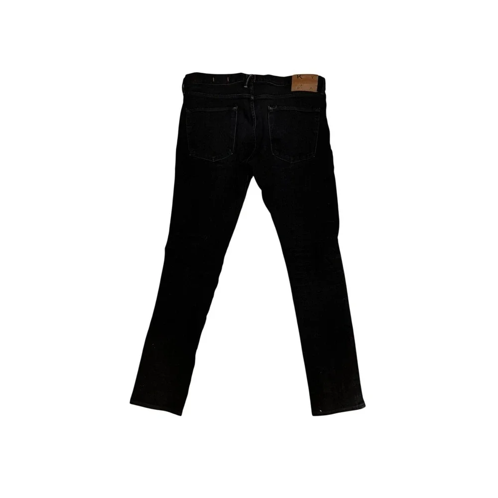 Hiroshi Kato The Scissors Slim Tapered Jeans Black Raw Made in USA Mens 34
